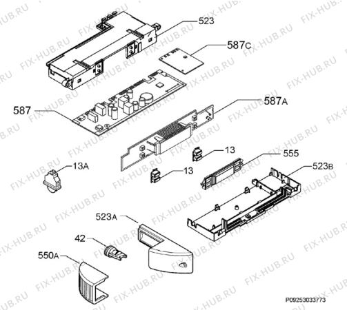 Взрыв-схема холодильника Electrolux ENB34607X8 - Схема узла Diffusor