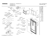 Схема №2 KS40U622 с изображением Дверь для холодильной камеры Siemens 00240720