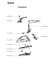 Схема №1 FV4496E0/90 с изображением Ручка для электропарогенератора Tefal CS-41953418