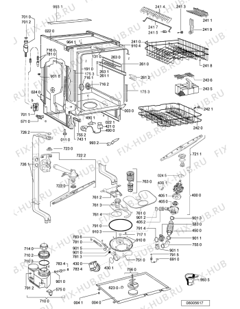 Схема №2 GSI 6420/1 K IN с изображением Обшивка для электропосудомоечной машины Whirlpool 481245372859