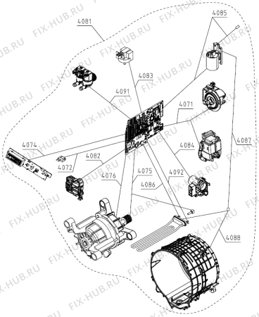 Схема №1 NA-149XR1 (570969, PS15/P9140) с изображением Декоративная панель для стиральной машины Gorenje 571076