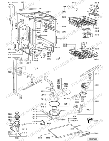 Схема №2 MDF 705 AGG с изображением Модуль (плата) управления для посудомойки Whirlpool 480140100013