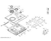 Схема №1 PCC615B80E 2G+1W BO60F IH5 с изображением Решетка для электропечи Bosch 00674870