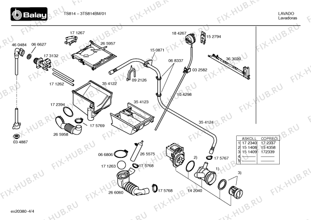 Схема №1 3TS814BM TS814 с изображением Панель управления для стиралки Bosch 00365536