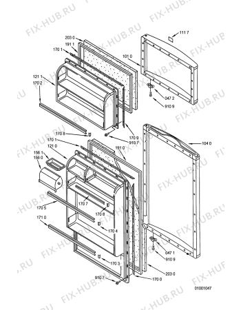 Схема №1 ART 716 с изображением Проводка для холодильной камеры Whirlpool 481232028005