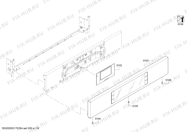 Взрыв-схема плиты (духовки) Bosch HBLP651UC Bosch - Схема узла 02