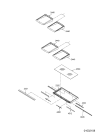 Схема №4 KRBC 9010/l LH с изображением Обрамление полки для холодильника Whirlpool 480132101946