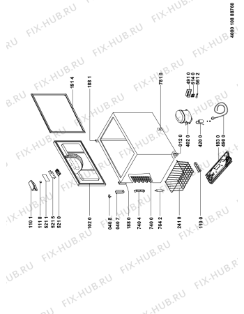 Схема №1 GTE 190 A++ с изображением Дверца для холодильника Whirlpool 481010838297