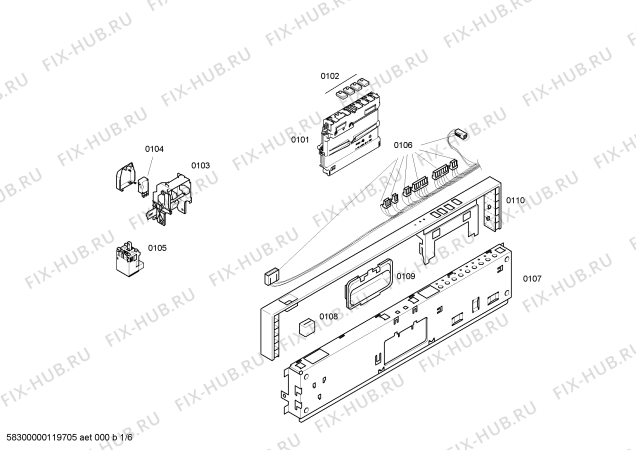 Схема №1 4VF340ND с изображением Декоративная рамка для электропосудомоечной машины Bosch 00447972