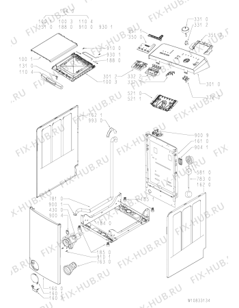 Схема №1 ITWA51152WPL (F100305) с изображением Руководство для стиральной машины Indesit C00519281