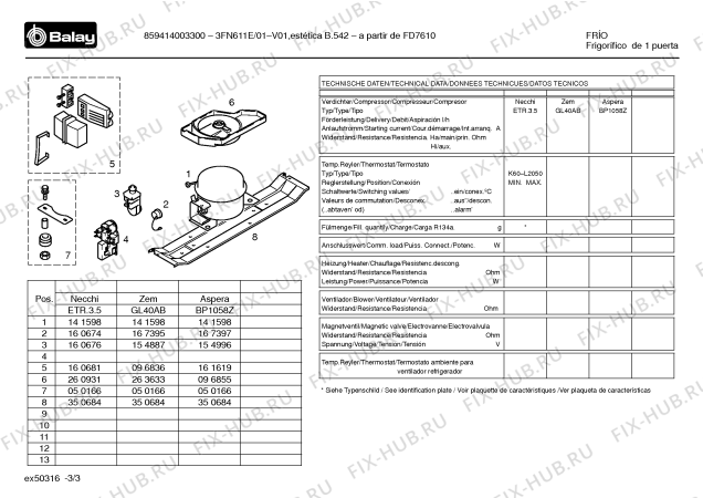 Схема №1 5FN3332 BOMBEE 133 с изображением Инструкция по эксплуатации для холодильной камеры Bosch 00518644