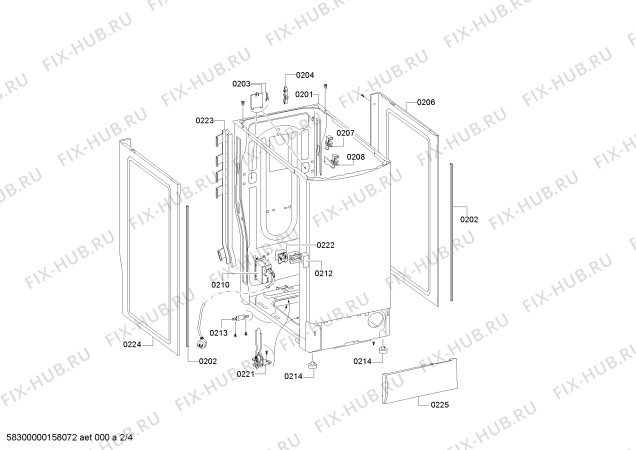 Схема №1 WOPI803E с изображением Силовой модуль для стиралки Bosch 00707264