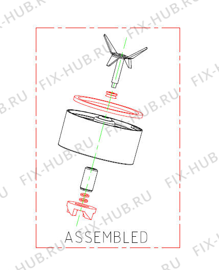 Большое фото - Нож-резак для электромиксера ARIETE AT6016027430 в гипермаркете Fix-Hub