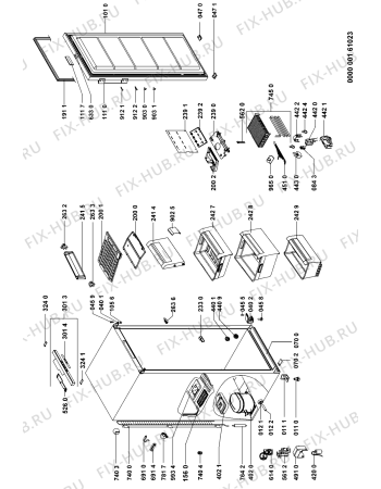 Схема №1 GKNA 351 с изображением Сенсорная панель для холодильной камеры Whirlpool 480132100234