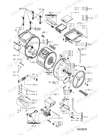 Схема №1 AWF 410/IG с изображением Обшивка для стиралки Whirlpool 481245219763