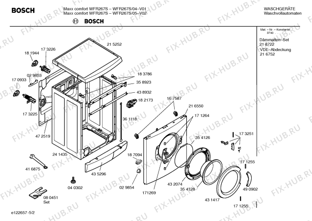 Схема №2 WFR267S Maxx comfort WFR267S с изображением Панель управления для стиралки Bosch 00432781