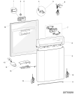 Схема №1 SDD910G (F063162) с изображением Модуль (плата) управления для электропосудомоечной машины Indesit C00298641