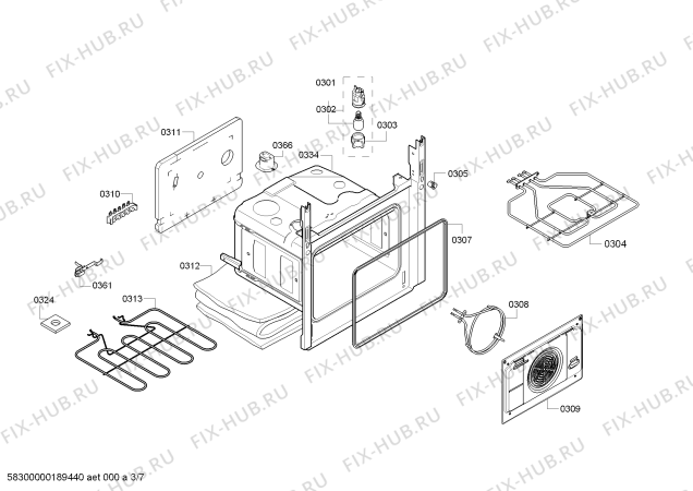 Схема №2 P1HEB63121 с изображением Ручка конфорки для электропечи Bosch 00630489