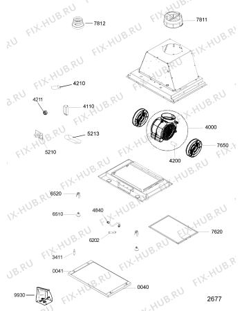 Схема №1 102.261.12 с изображением Монтажный набор для вентиляции Whirlpool 482000006284