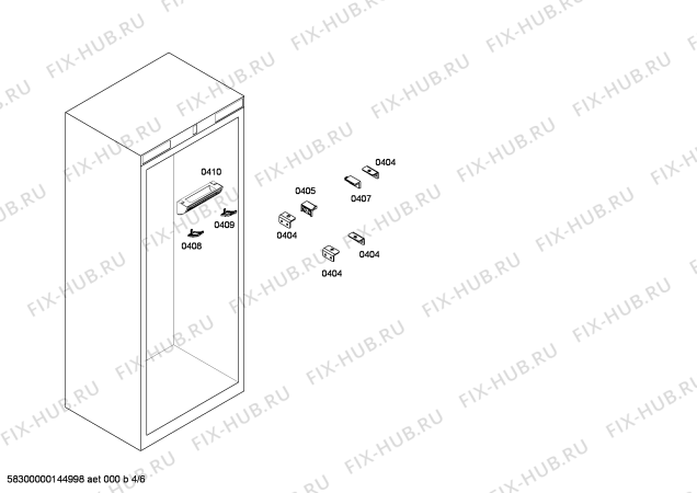 Схема №2 CIR30MIER1 K 1801 SF с изображением Рамка для холодильника Bosch 00667324