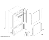 Схема №5 RB472301 Gaggenau с изображением Крепеж для холодильника Bosch 00618615