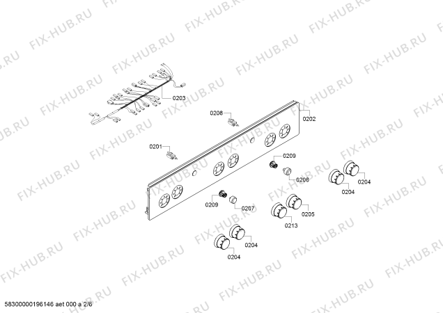 Схема №1 HGQ340K20R с изображением Панель воздуховода для духового шкафа Bosch 11012149