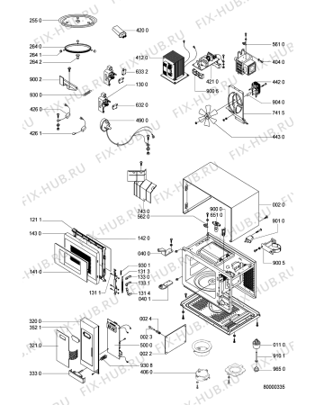 Схема №1 AVM 553 с изображением Переключатель для микроволновой печи Whirlpool 481241078085