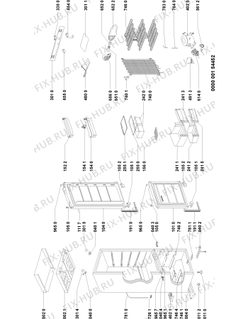 Схема №1 ARC55134 (F090356) с изображением Инструкция по обслуживанию для стиральной машины Indesit C00346151