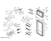 Схема №2 KD40NA63NE с изображением Дверь для холодильника Siemens 00247664
