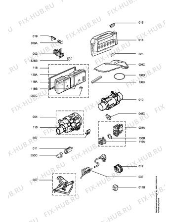 Схема №3 FAV40 с изображением Модуль (плата) управления для посудомойки Aeg 973911232677014