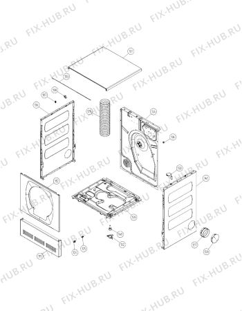 Взрыв-схема стиральной машины Electrolux TASL3M - Схема узла Housing 001