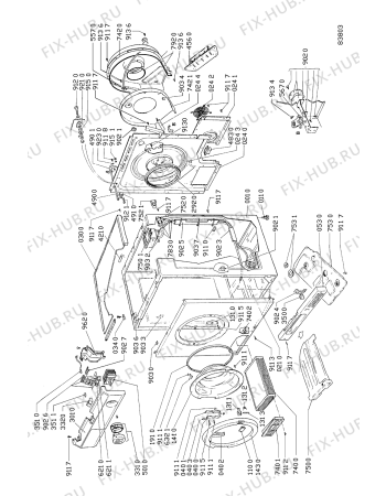 Схема №1 CP 61 с изображением Декоративная панель для стиральной машины Whirlpool 481945319786