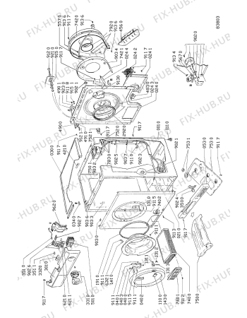 Схема №1 CP 61 с изображением Микропереключатель Whirlpool 481927718185