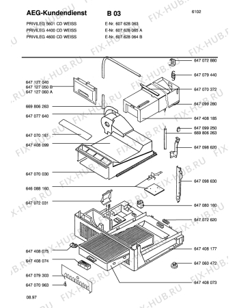 Взрыв-схема стиральной машины Privileg PRIVILEG 4600CD 5387 - Схема узла Section3