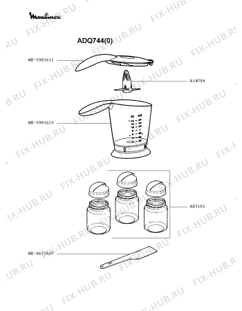 Схема №2 ADQ743(0) с изображением Другое Moulinex MS-4981608