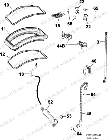 Взрыв-схема стиральной машины Zanussi ZWYB1105 - Схема узла Hydraulic System 272