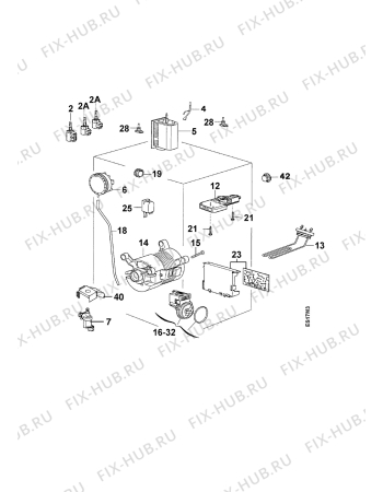 Взрыв-схема стиральной машины Zanussi TJ903V - Схема узла Electrical equipment 268