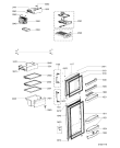 Схема №1 WBM 452 с изображением Дверца для холодильной камеры Whirlpool 481241610538
