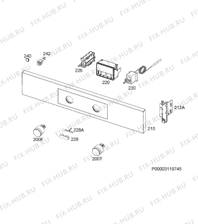 Схема №1 GB3010 с изображением Переключатель для духового шкафа Aeg 8082464721