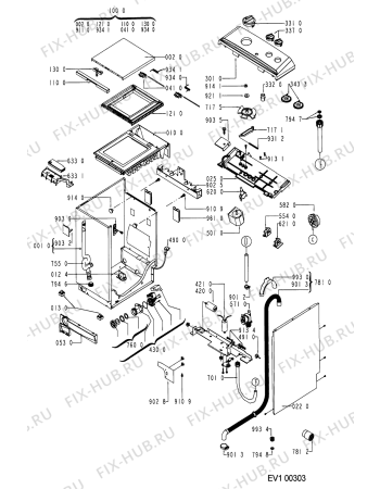 Схема №2 AWF 404/IG с изображением Декоративная панель для стиралки Whirlpool 481945328102