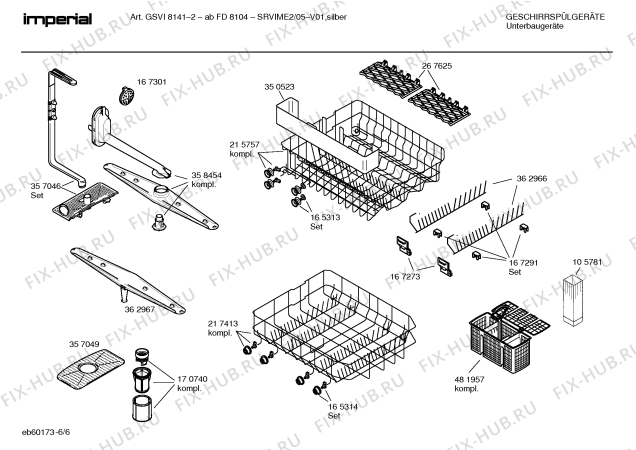 Взрыв-схема посудомоечной машины Imperial SRVIME2 - Схема узла 06