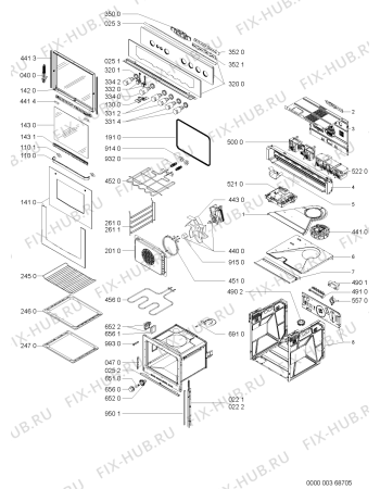 Схема №1 AKZ 577/IX с изображением Обшивка для духового шкафа Whirlpool 481245240015