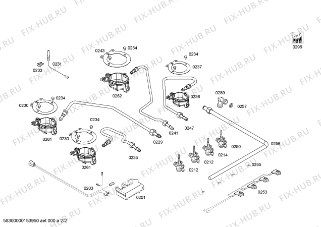 Взрыв-схема плиты (духовки) Bosch PCP615A90V ENC.PCP615A90V 4G S/S. BO60F IH5 - Схема узла 02