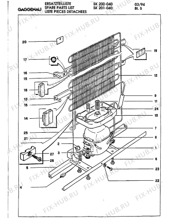 Схема №3 SK211040 с изображением Терморегулятор для холодильника Bosch 00323890