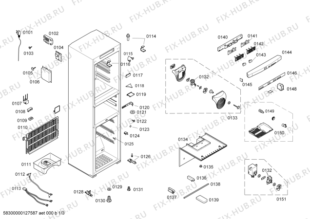 Схема №2 KK22F0011W с изображением Дверь для холодильной камеры Siemens 00710932