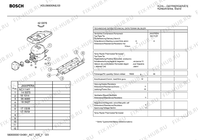 Схема №2 KSU36631NE с изображением Дверь для холодильника Bosch 00242369