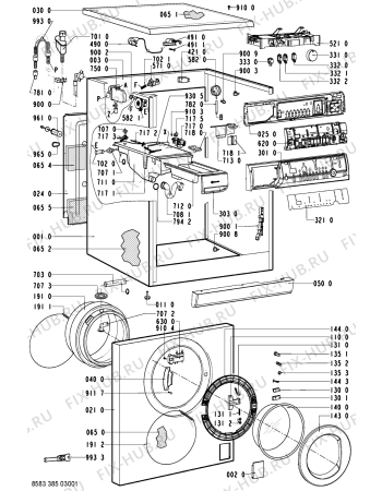 Схема №1 WAK 7375-D с изображением Моторчик для стиралки Whirlpool 481232178111