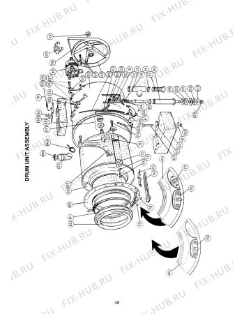 Схема №2 WM21P (CCWM21P) с изображением Шланг для стиралки Indesit C00146423