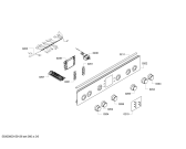 Схема №2 FRS5031GML с изображением Панель управления для электропечи Bosch 00707653