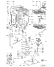 Схема №2 ADP 7519 WH с изображением Панель для посудомоечной машины Whirlpool 481245373125